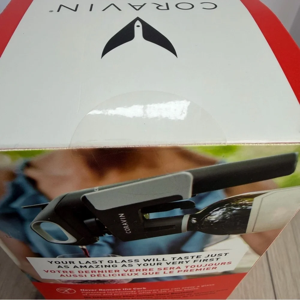 NWT Coravin Model One Black WINE Preservation System 2 Argon Capsule Bundle - Picture 6 of 6